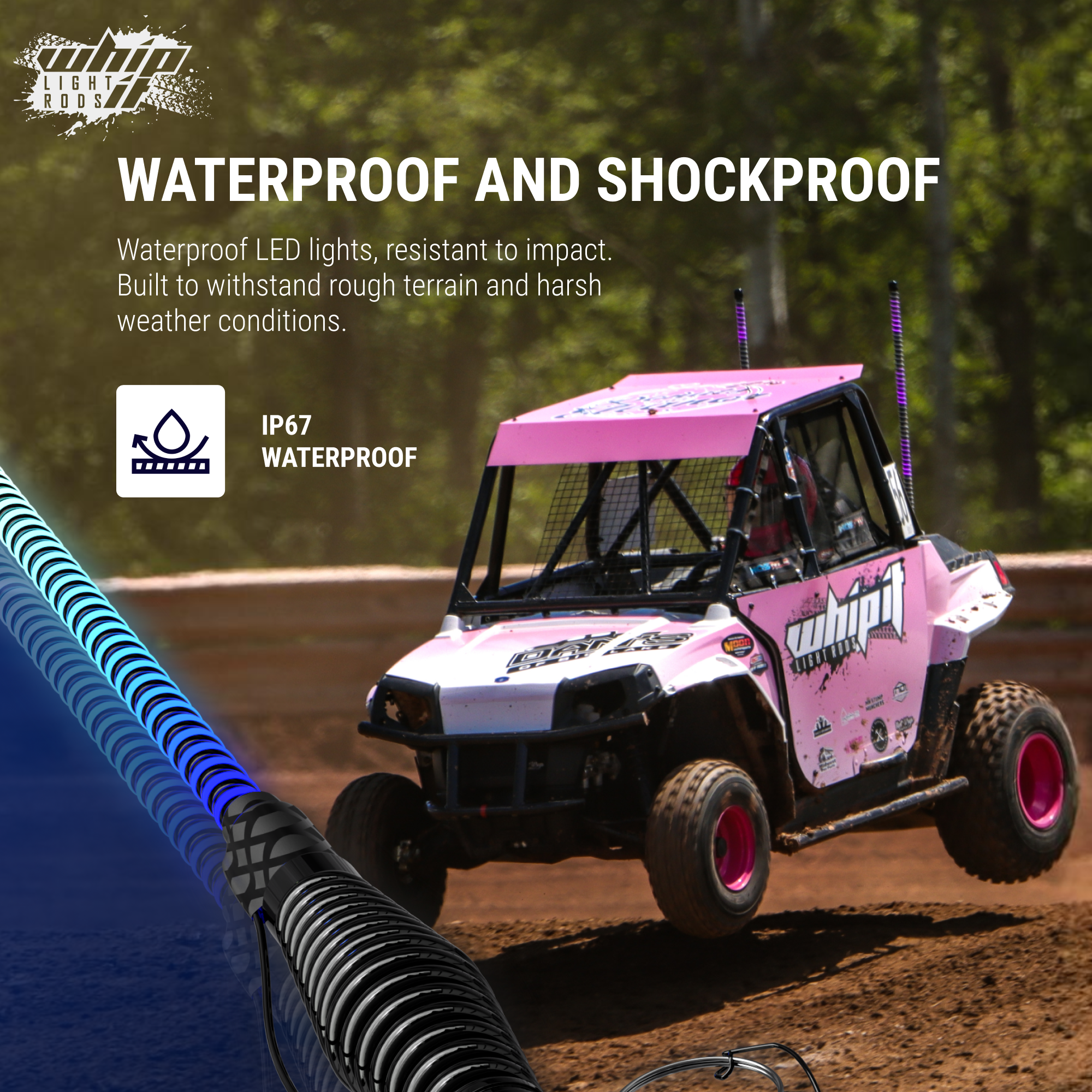 Team Led Rods Event Angel LED Whips - COB LED Technology for Off-Road Adventure – Whip It ...