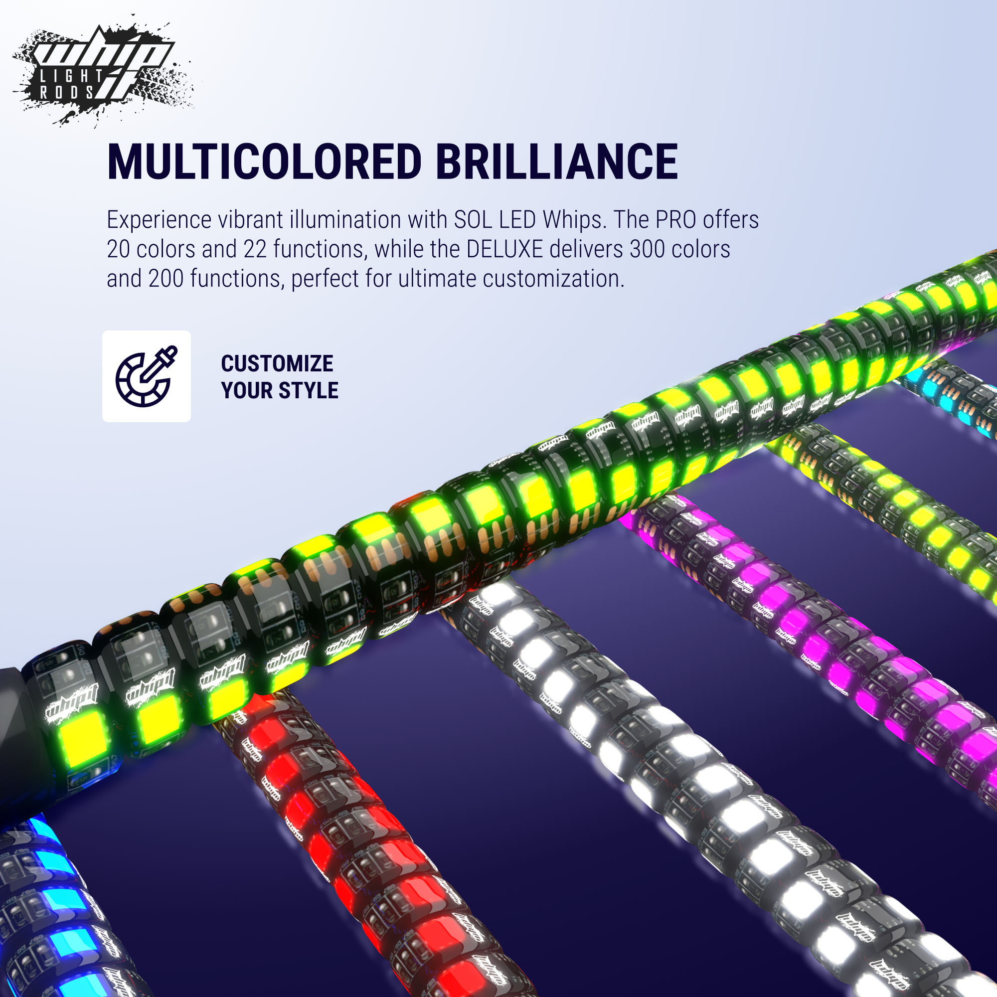 SOL LED Whips: The Brightest and Most Advanced Whips on the Market!