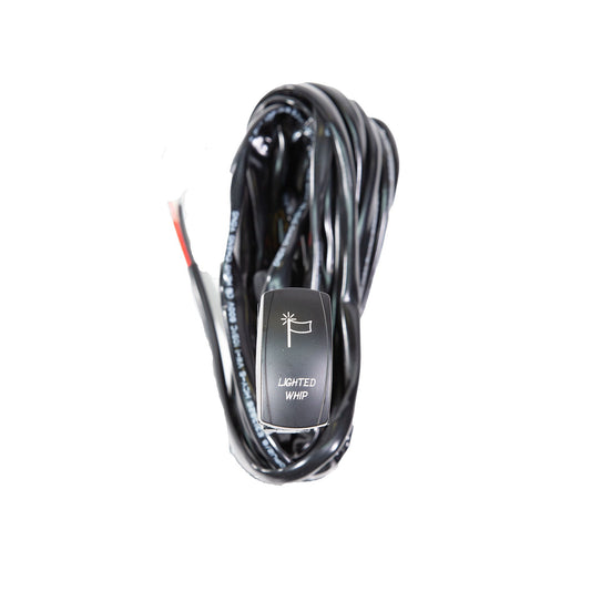 Control Your Glow: LED Whip Rocker Switch with Harness